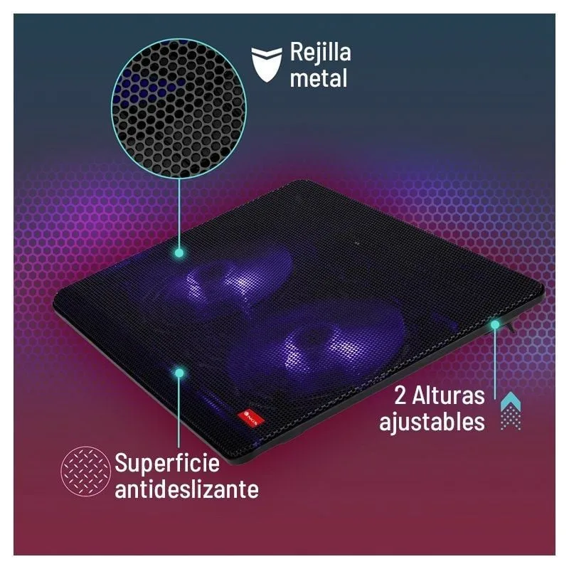 Soporte Refrigerante NGS Cooler Jetstand para Portátiles hasta 15.6", foto 4