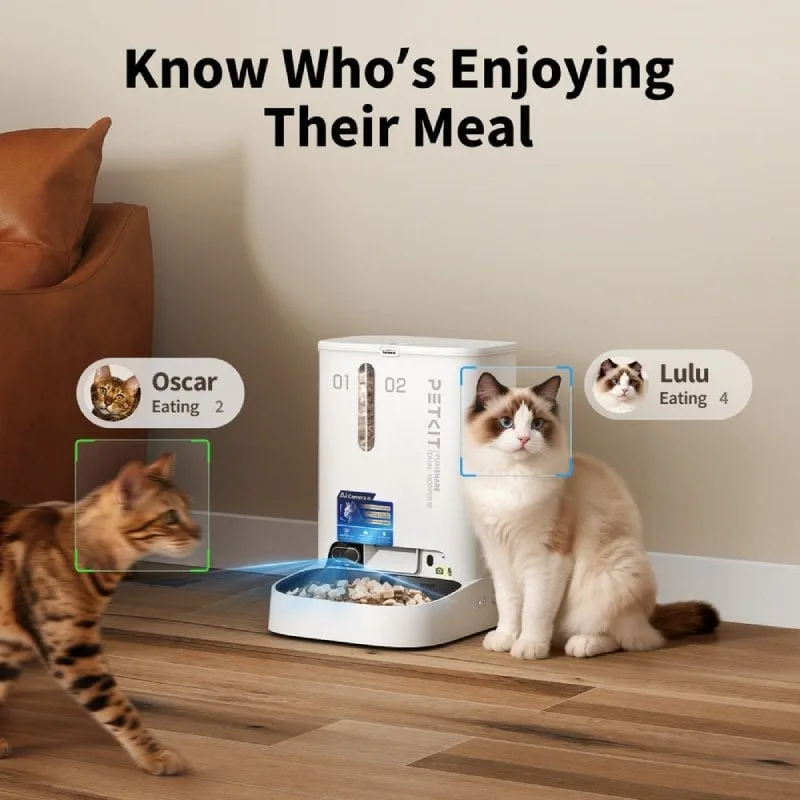 Comedero de mascotas Inteligente PetKit YumShare Dual-Hopper 2, foto 3