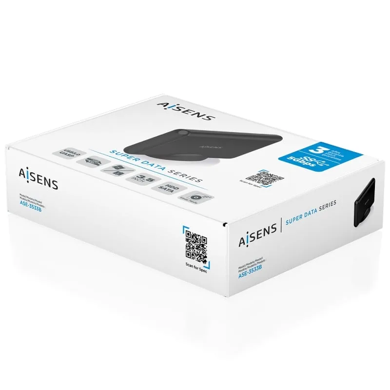 Caja Externa para Disco Duro de 3.5" Aisens ASE-3533B, foto 4