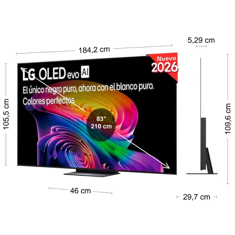 Televisor LG OLED evo AI C6 OLED83C66LB 83", foto 2
