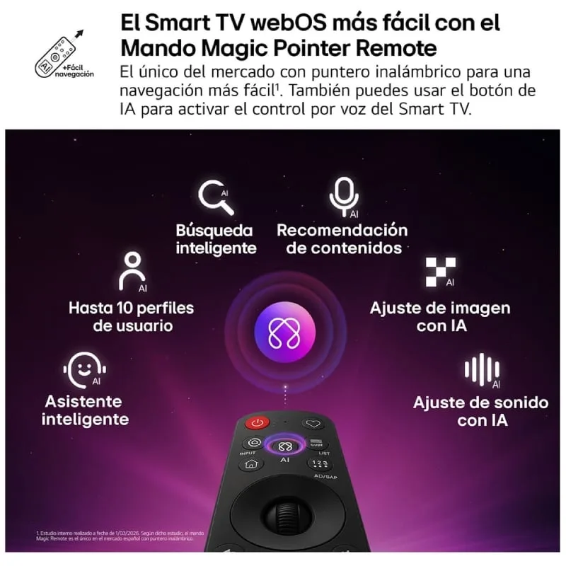 Televisor LG OLED evo AI C6 OLED83C66LB 83", foto 4