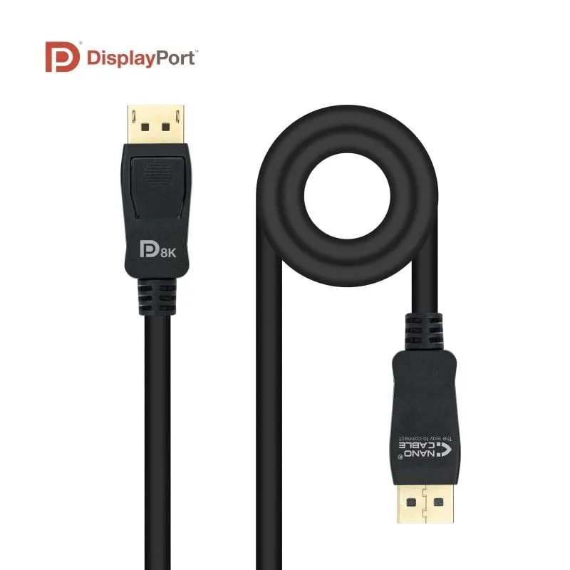 Cable DisplayPort 1.4 8K Nanocable 10.15.2502, foto 2