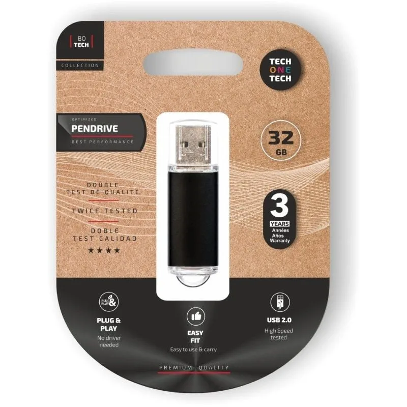 Pendrive 32GB Tech One Tech Basic USB 2.0