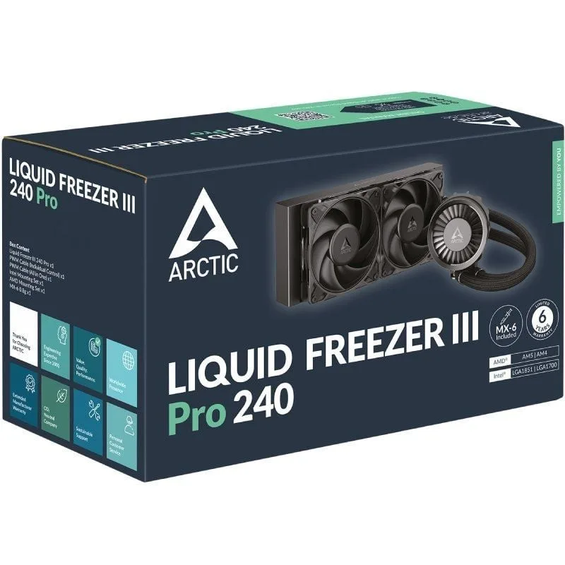 Sistema de Refrigeración Líquida Arctic Liquid Freezer III Pro 240, foto 5