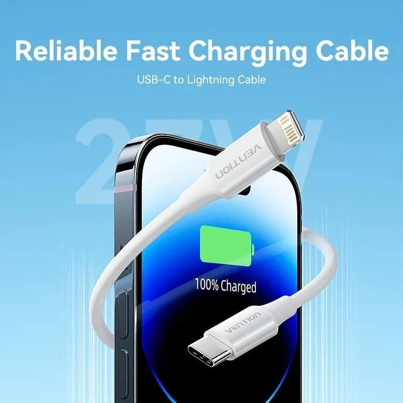 Cable USB 2.0 Tipo-C Lightning Vention LAJWF, foto 2