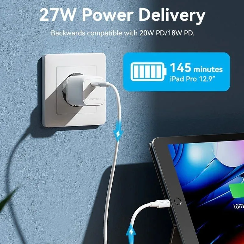 Cable USB 2.0 Tipo-C Lightning Vention LAJWF, foto 5