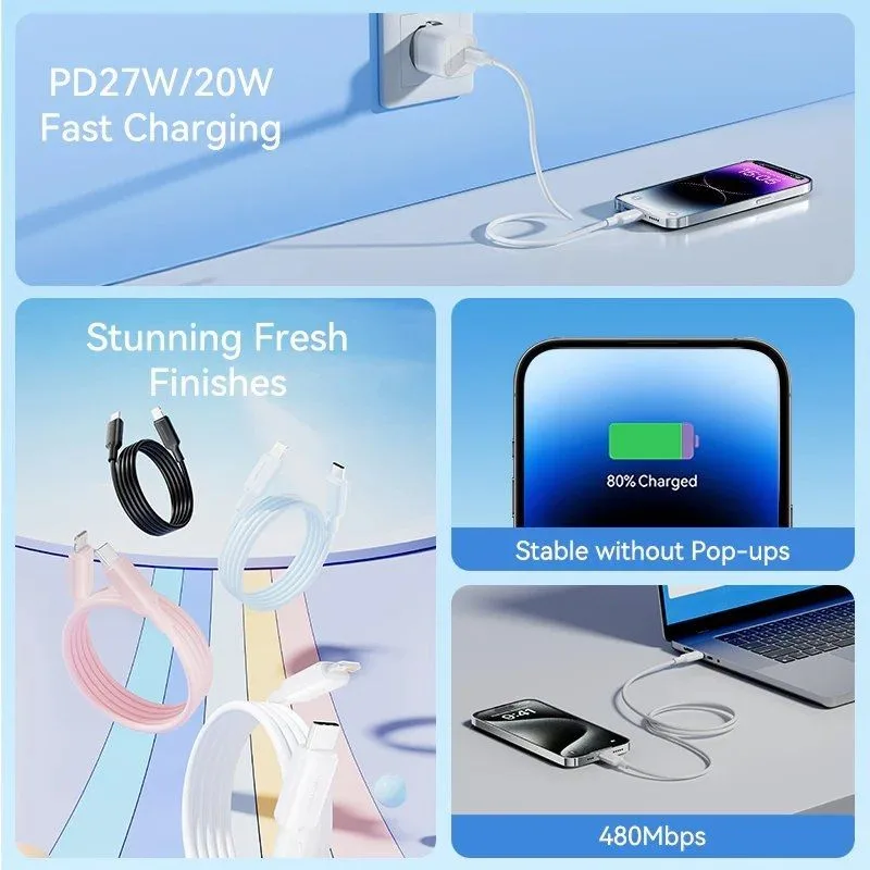 Cable USB 2.0 Tipo-C Lightning Vention LAKBH, foto 3