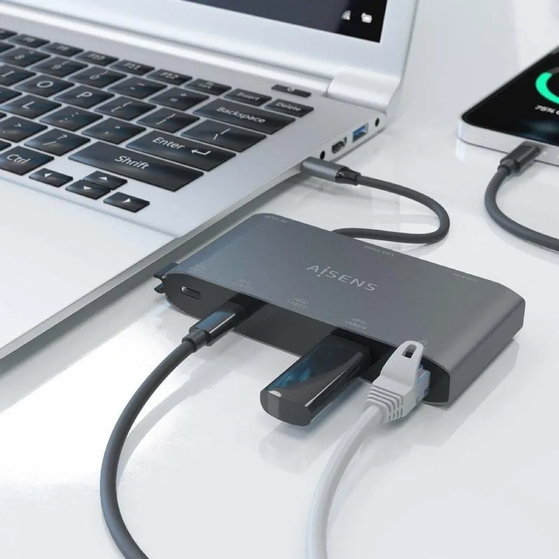 Docking USB Tipo-C Aisens ASUC-8P010-GR, foto 5