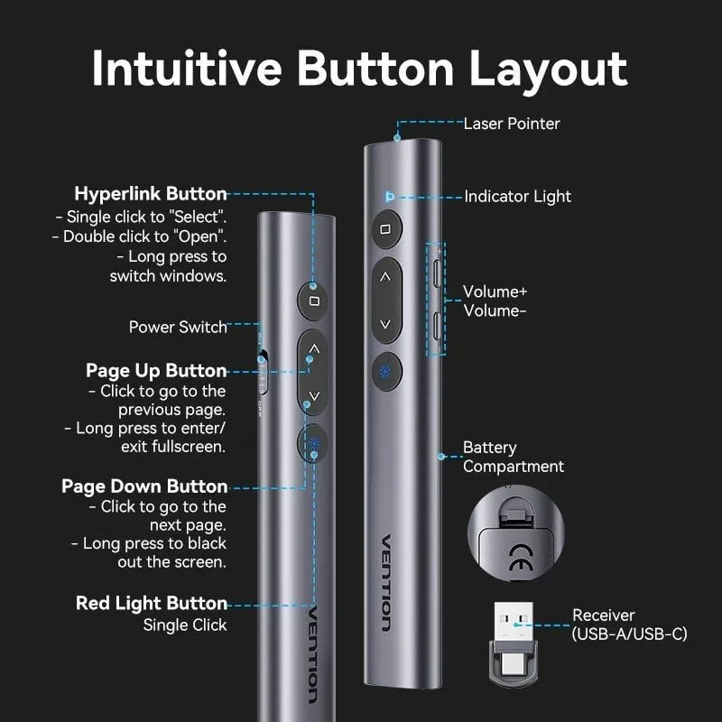 Presentador Inalámbrico Vention KQIH0, foto 4