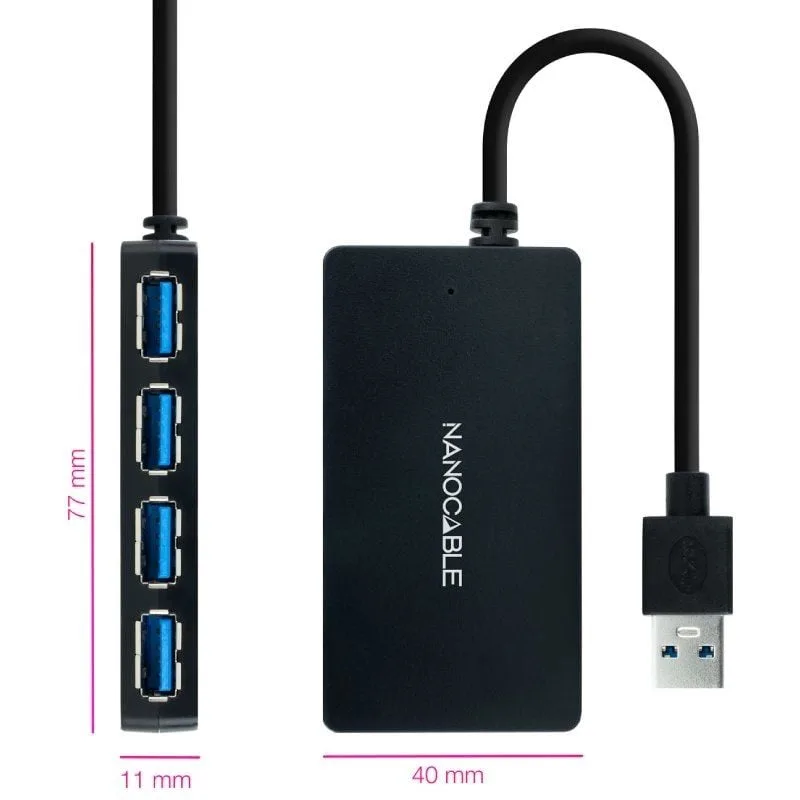 Hub USB 3.0 Nanocable 10.16.4403, foto 2