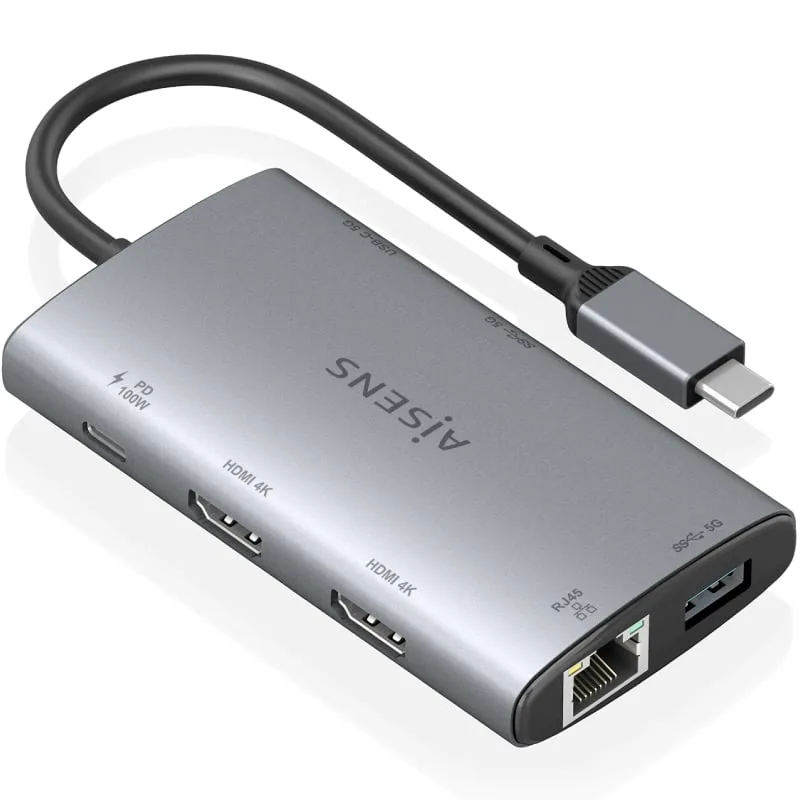 Docking USB Tipo-C Aisens ASUC-7P049-GR, foto 2