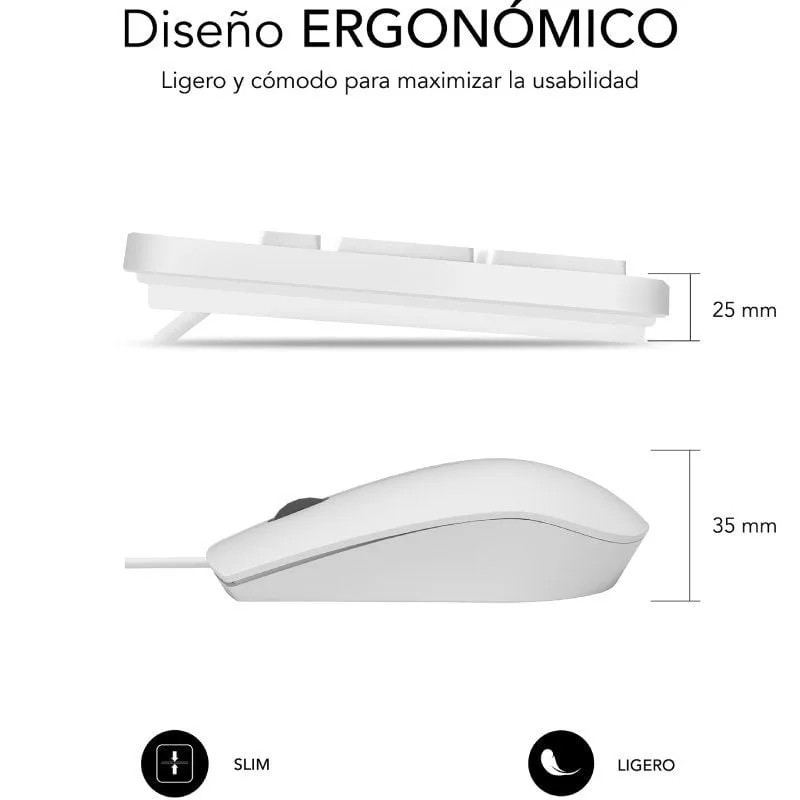 Teclado y Ratón Subblim Combo Business Slim Silencioso, foto 2