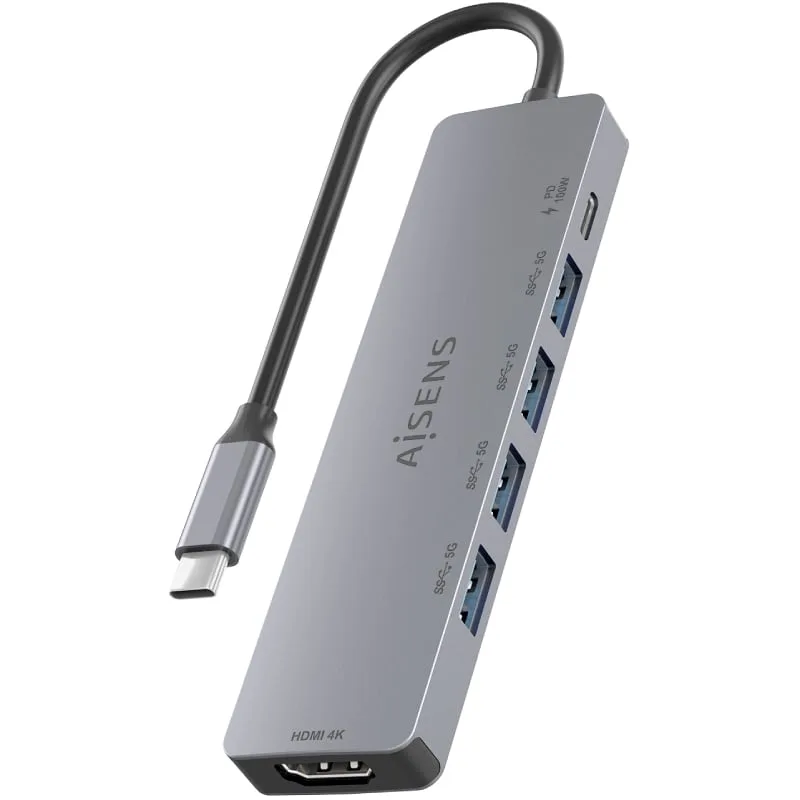 Docking USB Tipo-C Aisens ASUC-6P047-GR, foto 3