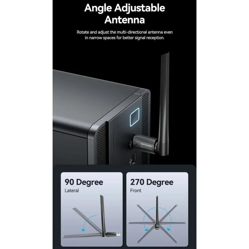 Adaptador USB - WiFi Vention KDTB0, foto 4