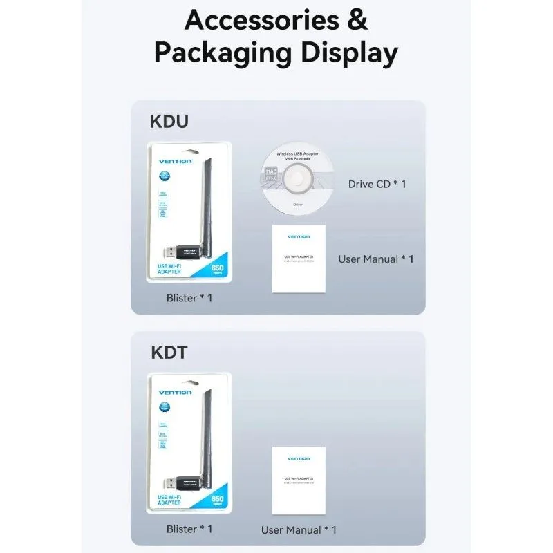 Adaptador USB - WiFi Vention KDUB0, foto 5