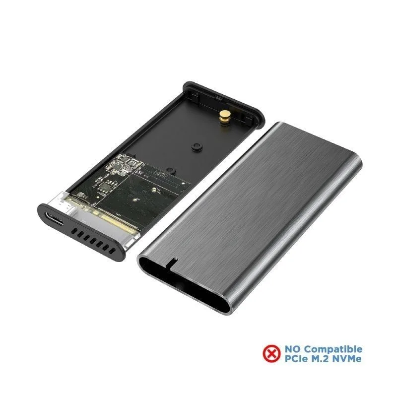 Caja Externa para Disco SSD M.2 SATA Aisens ASM2-007GRY, foto 3