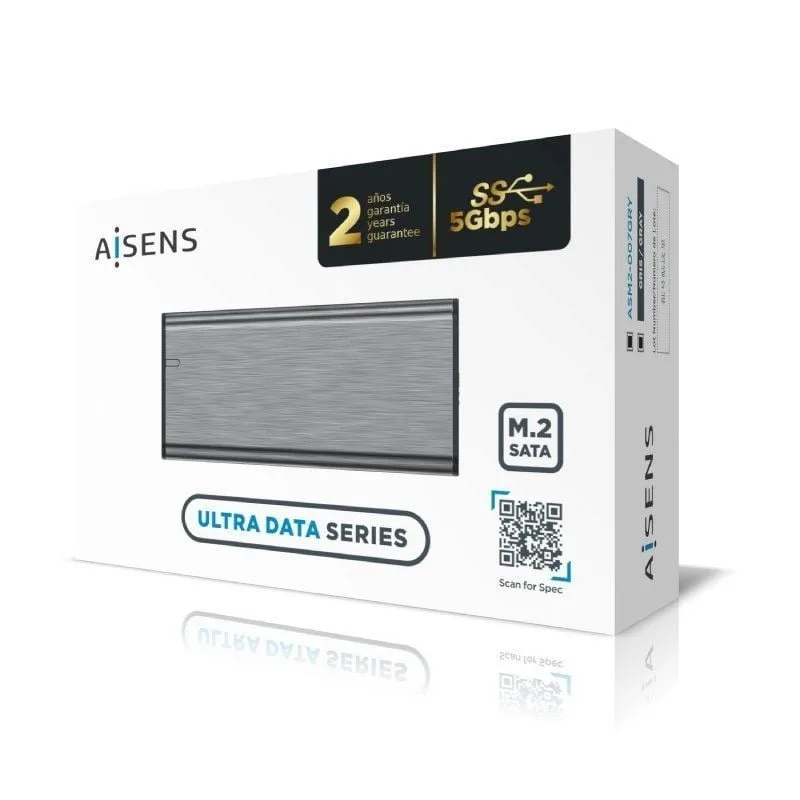 Caja Externa para Disco SSD M.2 SATA Aisens ASM2-007GRY, foto 5