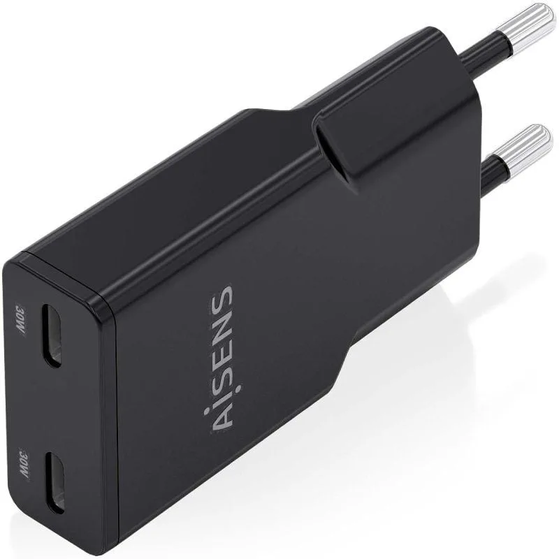 Cargador de Pared GaN Aisens ASCH-30W2P049-BK, foto 2