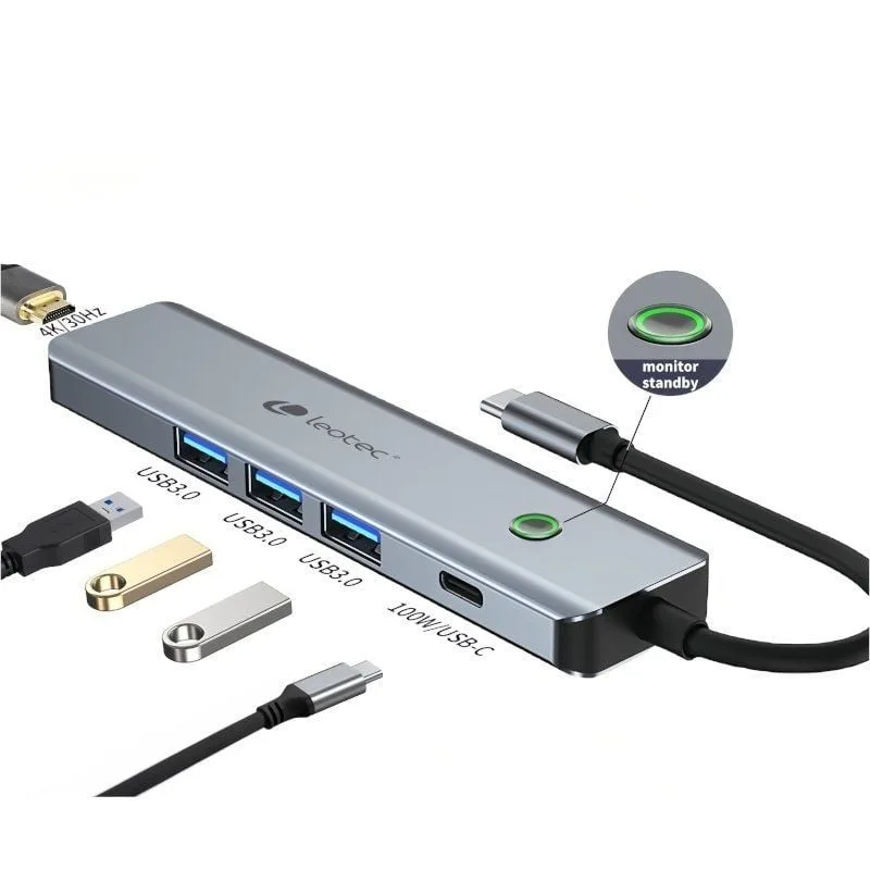 Docking USB Tipo-C Leotec LEDS05, foto 2