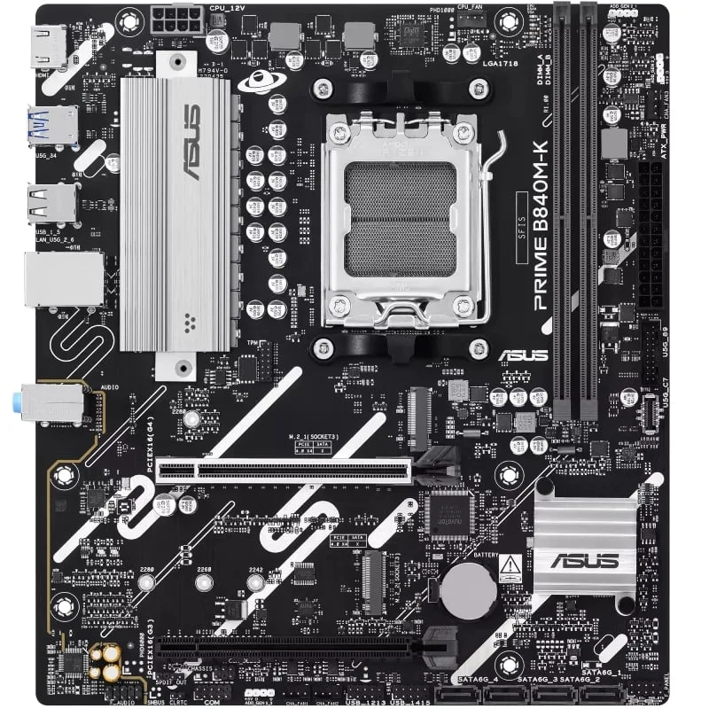 Placa Base Asus Prime B840M-K Socket AM5, foto 2