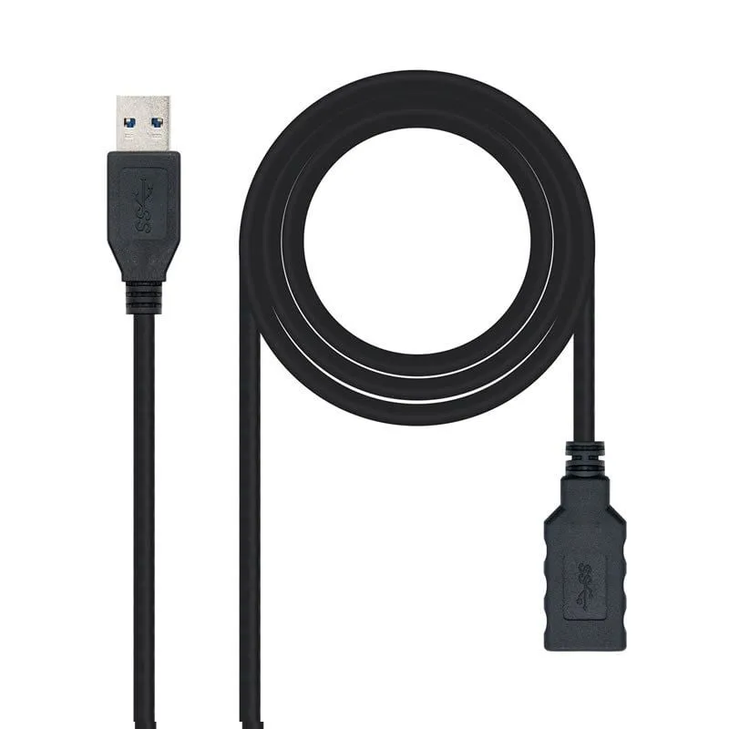 Cable Alargador USB 3.0 Nanocable 10.01.0902-BK
