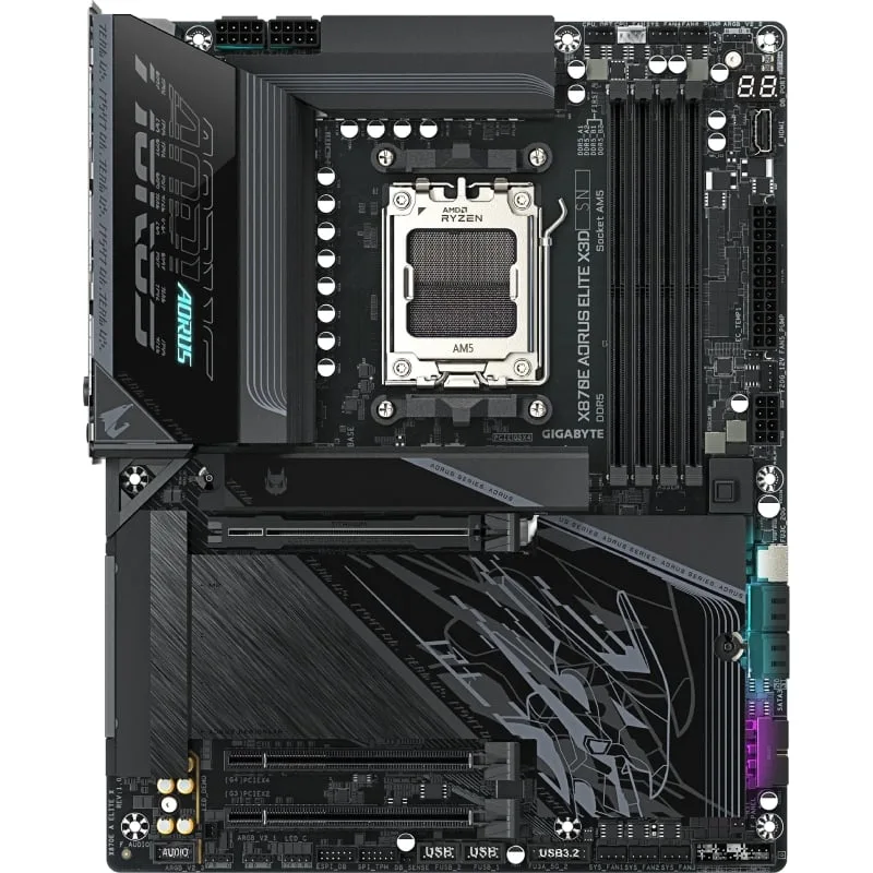 Placa Base Gigabyte X870E A ELITE X Socket AM5, foto 2