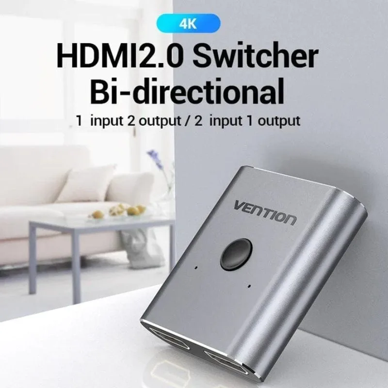 Switch Conmutador 4K HDMI 2.0 Bidireccional Vention AFUH0 HDMI Hembra, foto 2