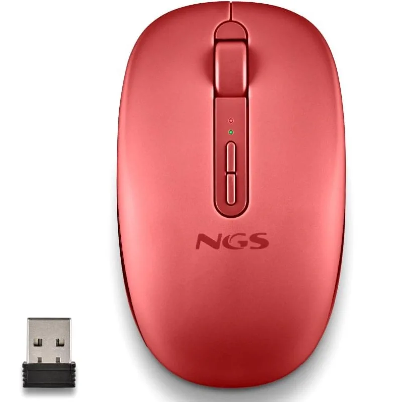 Ratón Ergonómico Inalámbrico NGS Fog Dual FOGDUALRED Silencioso, foto 2