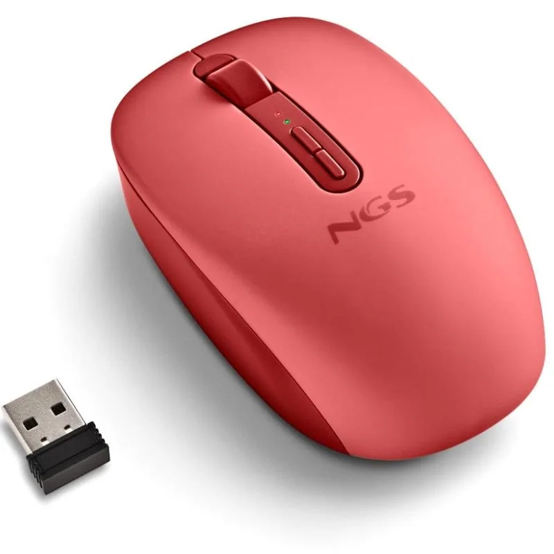 Ratón Ergonómico Inalámbrico NGS Fog Dual FOGDUALRED Silencioso, foto 3