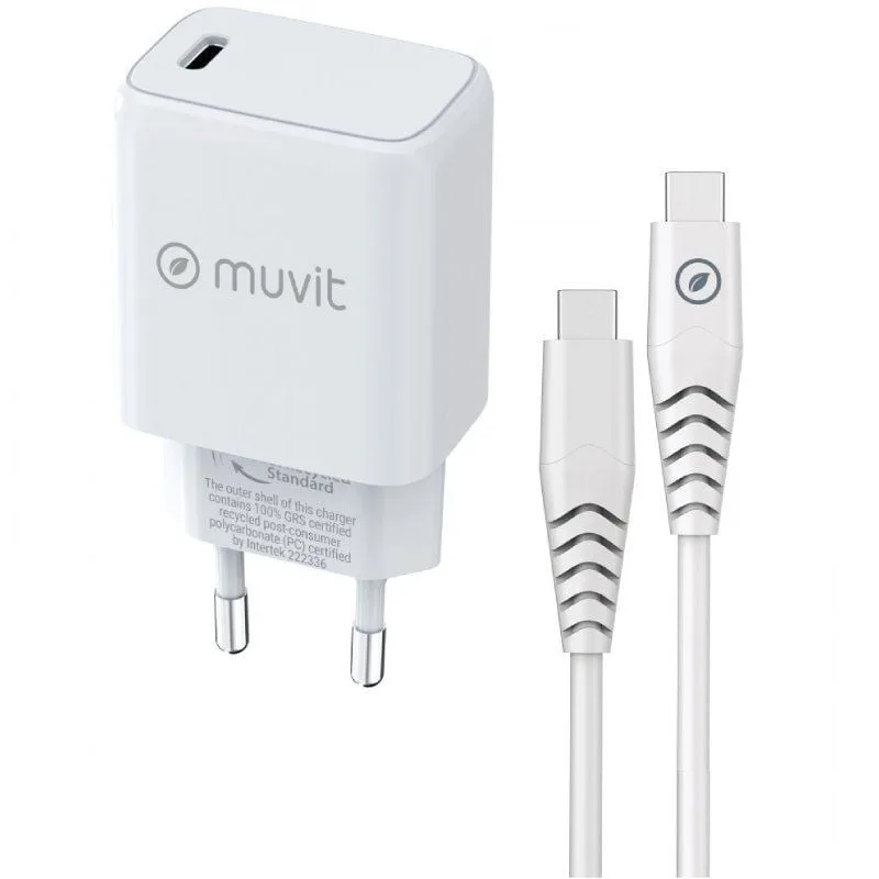 Cargador de Pared Muvit For Change MCPAK0044