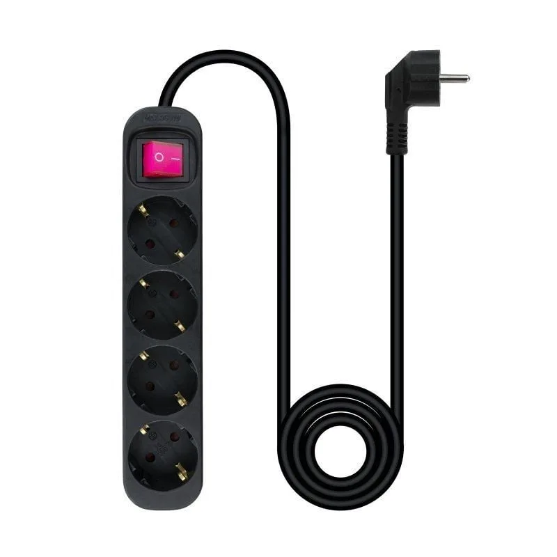 Regleta con Interruptor Nanocable 10.37.0004-BK, foto 2