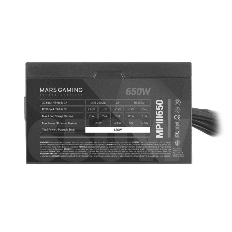 Fuente de Alimentación Mars Gaming MPIII650, foto 4