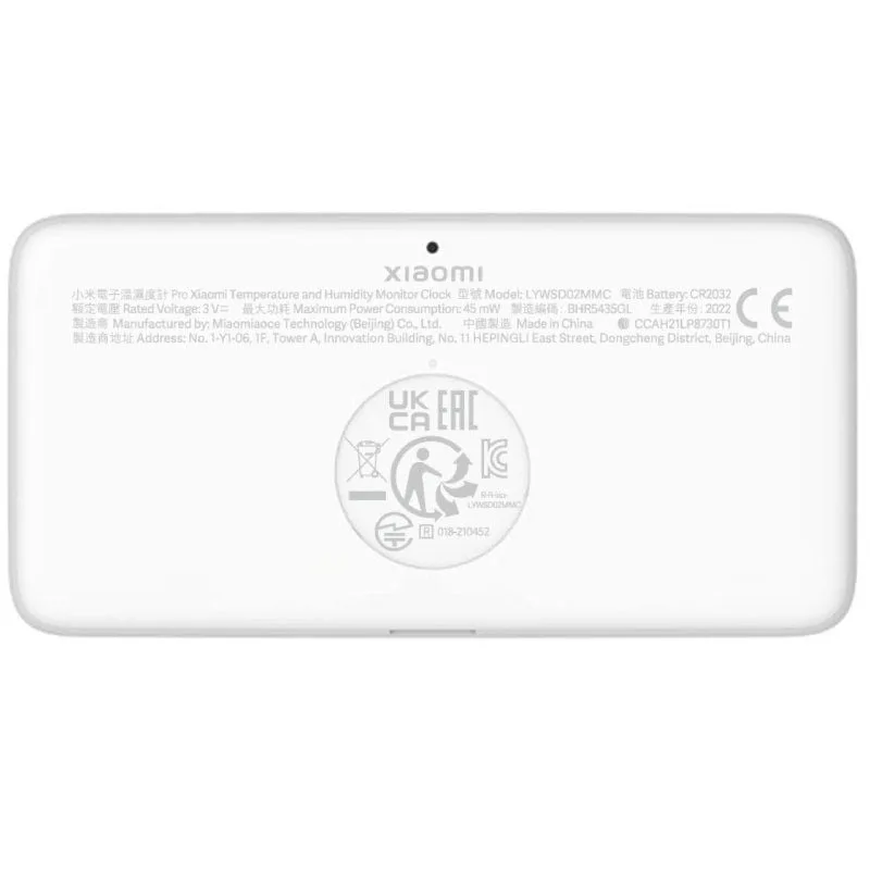 Monitor de Temperatura y Humedad Xiaomi Temperature and Humidity Monitor Clock BHR5435GL, foto 2