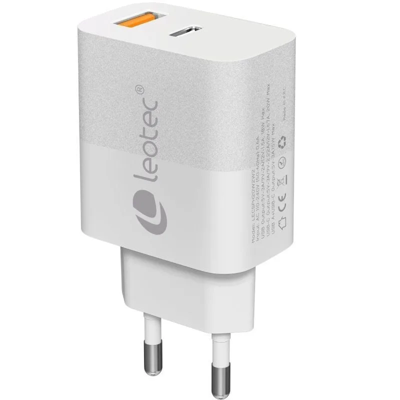 Cargador de Pared Leotec LECSPH20W2W2, foto 4