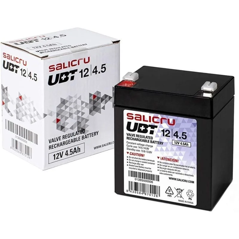 Batería Salicru UBT 12/4,5 compatible con SAI Salicru según especificaciones, foto 2