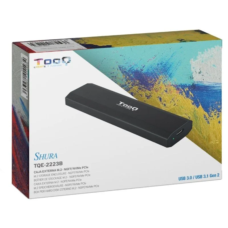 Caja Externa para Disco SSD M.2 NVMe TooQ TQE-2223B, foto 5