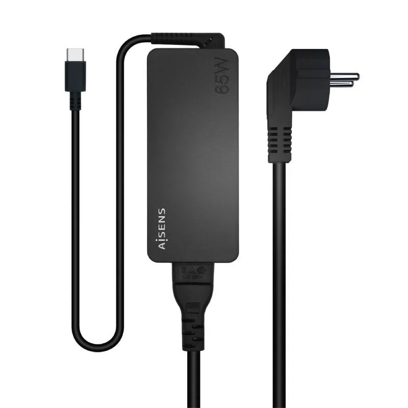 Cargador de Portátil Aisens ASCH-1PD65D-BK