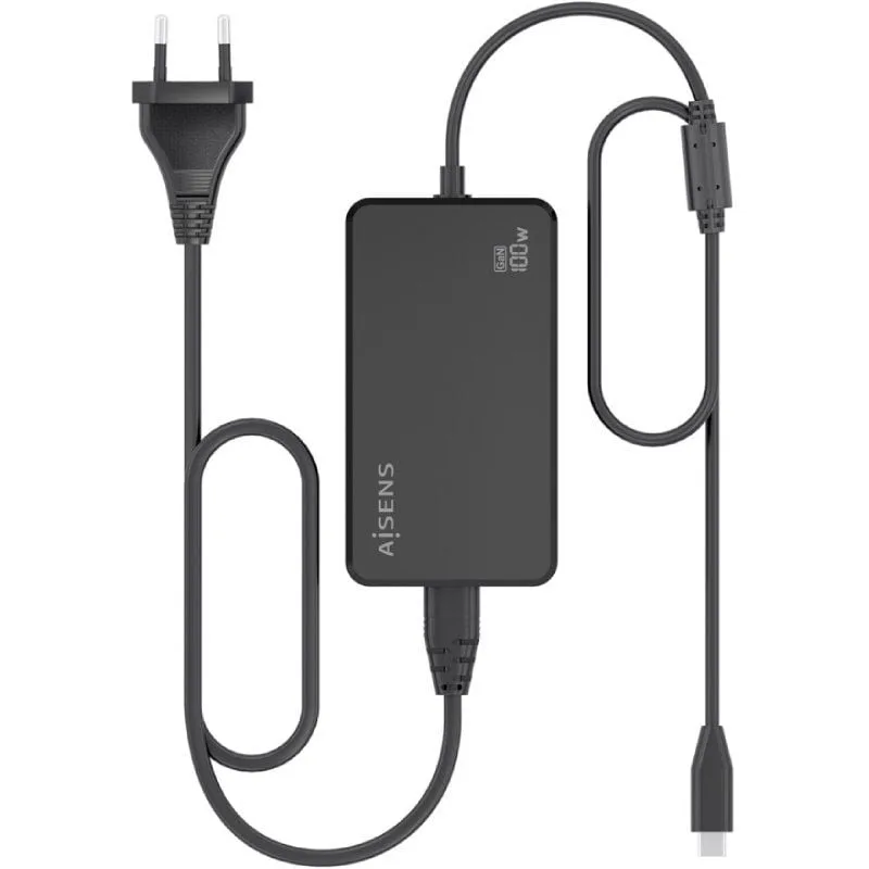 Cargador Sobremesa GaN Aisens ASCH-1PD100D070-BK, foto 4