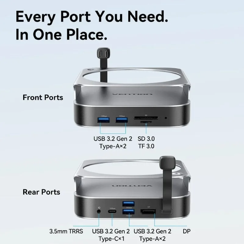 Docking para Mac Mini USB Tipo-C Vention THIHAG, foto 3