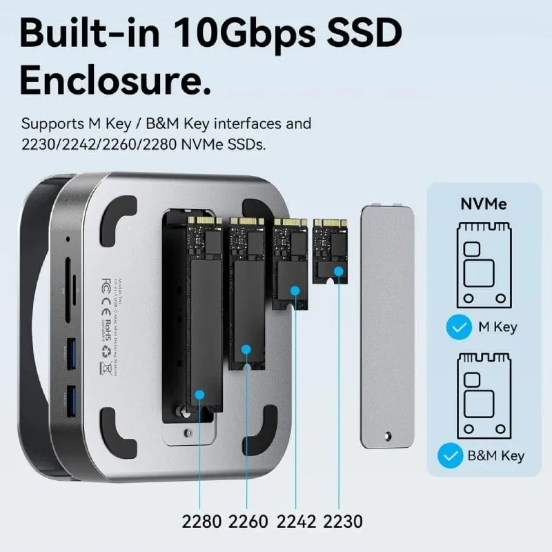 Docking para Mac Mini USB Tipo-C Vention THIHAG, foto 4