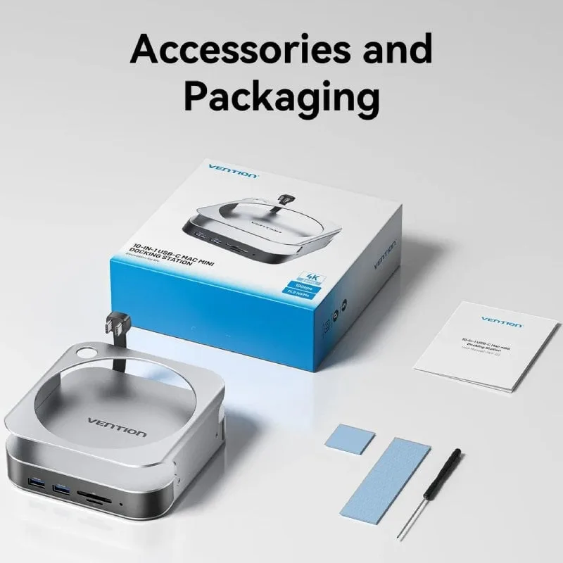Docking para Mac Mini USB Tipo-C Vention THIHAG, foto 5