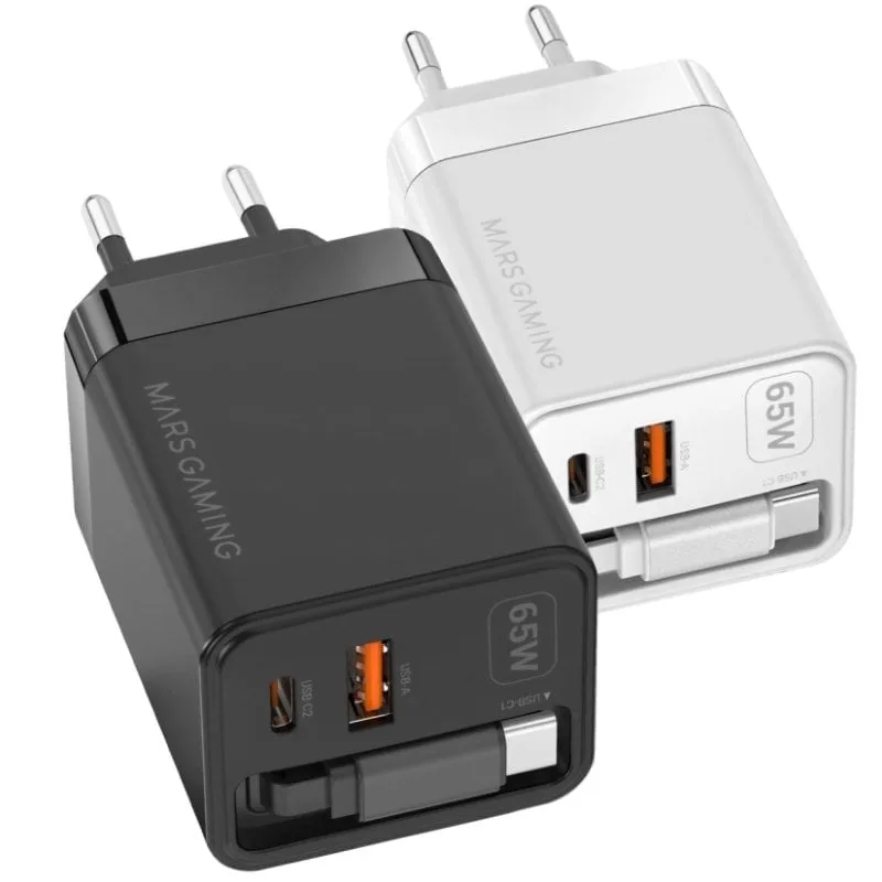 Cargador de Pared GaN Mars Gaming MD-GAN65R