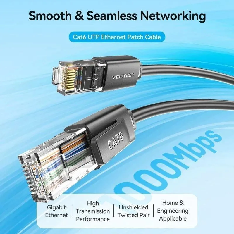 Cable de Red RJ45 UTP Vention IBRBH Cat.6, foto 2