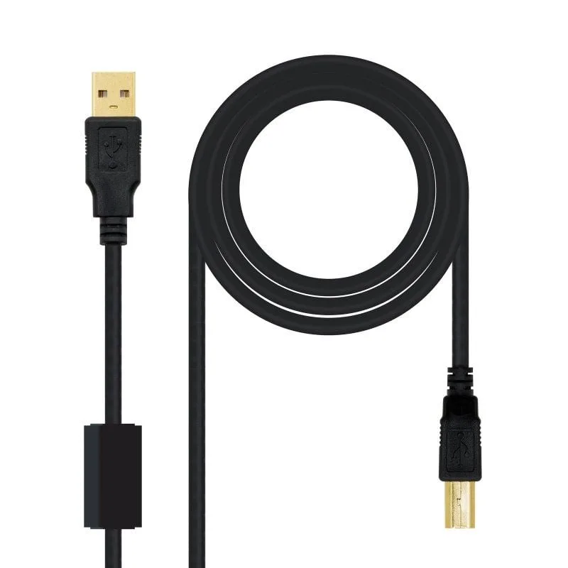 Cable USB 2.0 Impresora Nanocable 10.01.1205