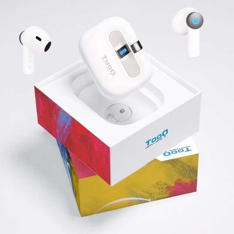 Auriculares Bluetooth TooQ Bender TQBWH-0031W con estuche de carga, foto 5