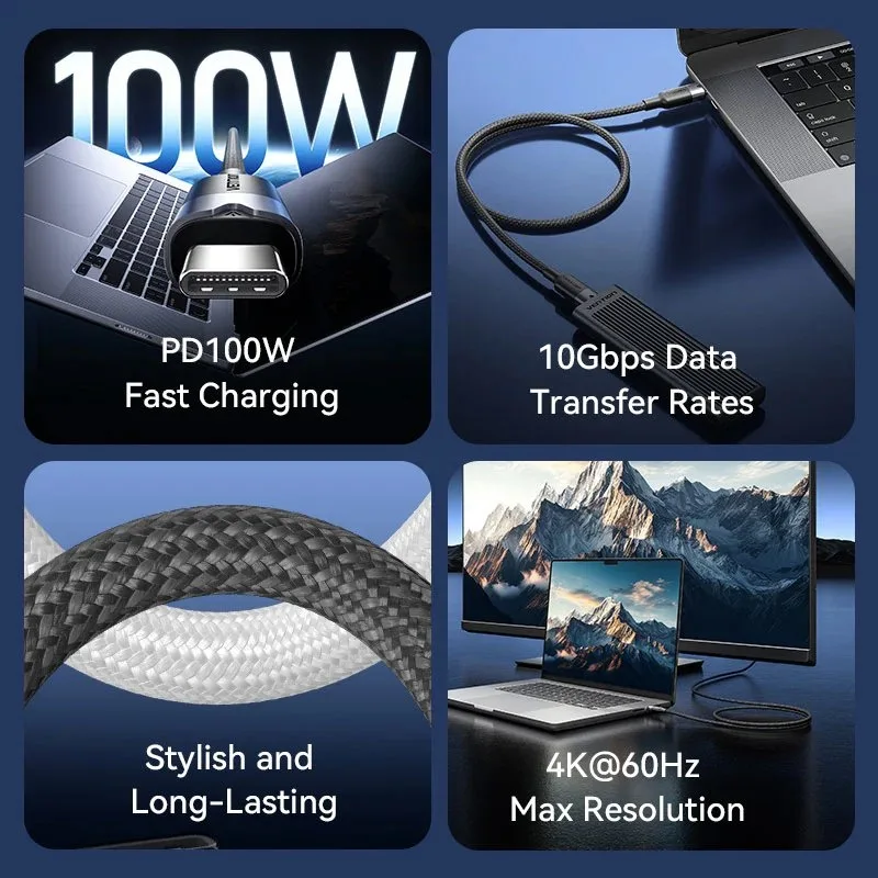 Cable USB 3.2 Tipo-C 5A Vention TRGBD, foto 2