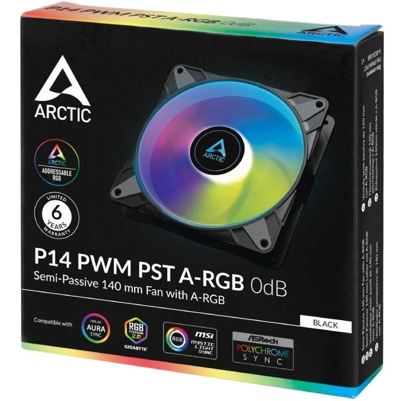 Ventilador Arctic P14 PWM PST A-RGB, foto 4