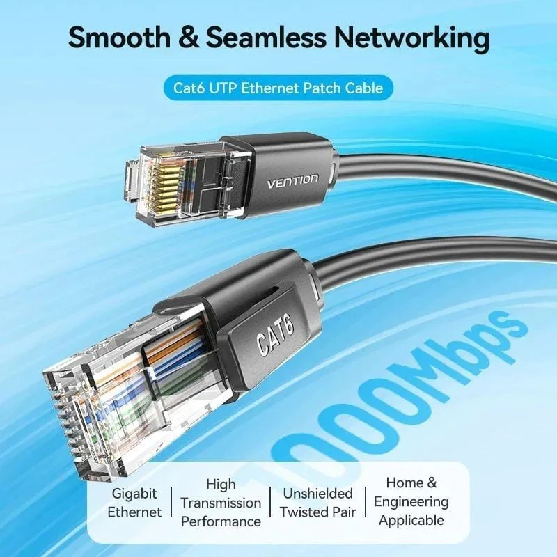 Cable de Red RJ45 UTP Vention IBRBI Cat.6, foto 2