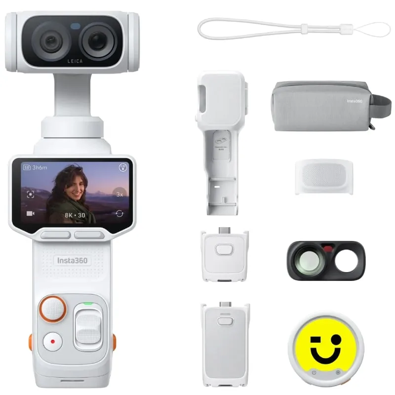 Cámara Digital Deportiva Insta360 Luna Ultra Pack Creador