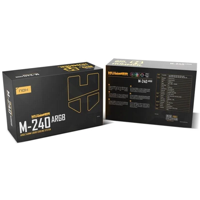 Sistema de Refrigeración Líquida Nox M-240 ARGB, foto 5